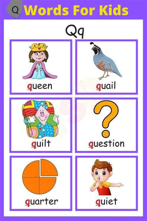 words with q|q words kids.